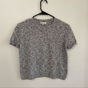 Madewell Pocket Tee Sweater in Grey